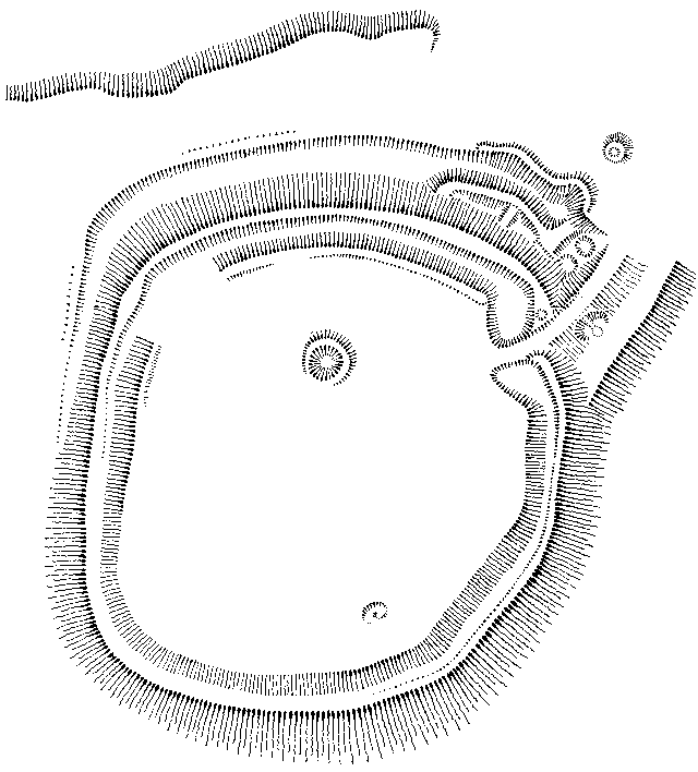 Plan of Mount Caburn Camp