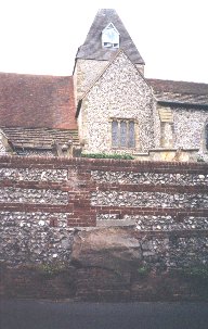 The 'Altar Stone' In The Wall Of Ditchling Churchyard