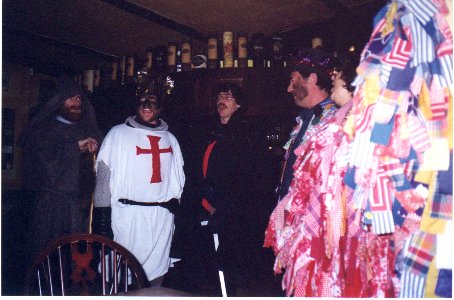 Mad Jacks performing a Mummers Play in Hastings  - 1999